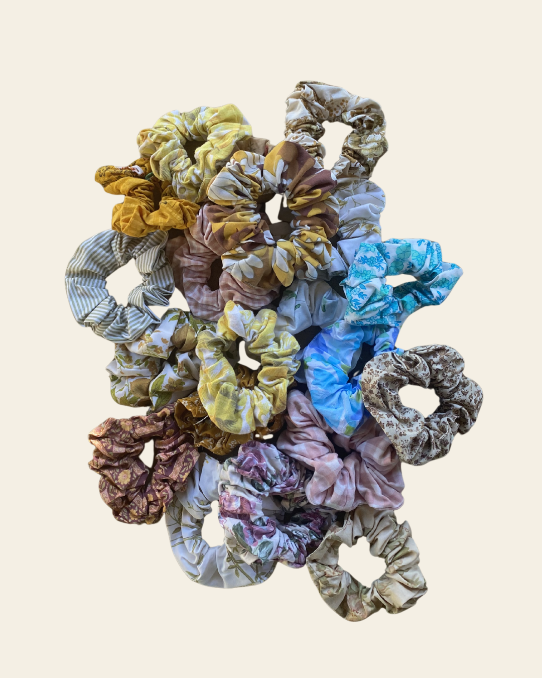 Scrap Fabric Scrunchies
