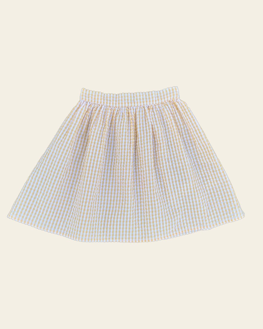 Sunny Skirt - Yellow check