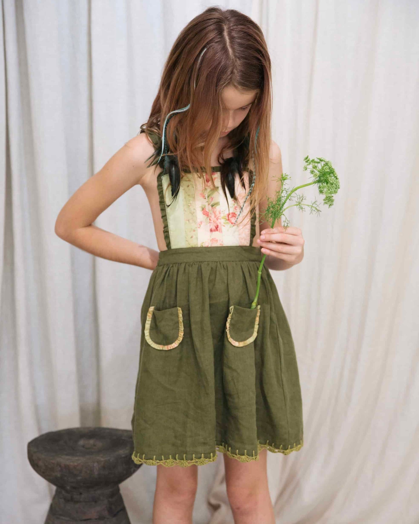 Pinafore Dress - Clover