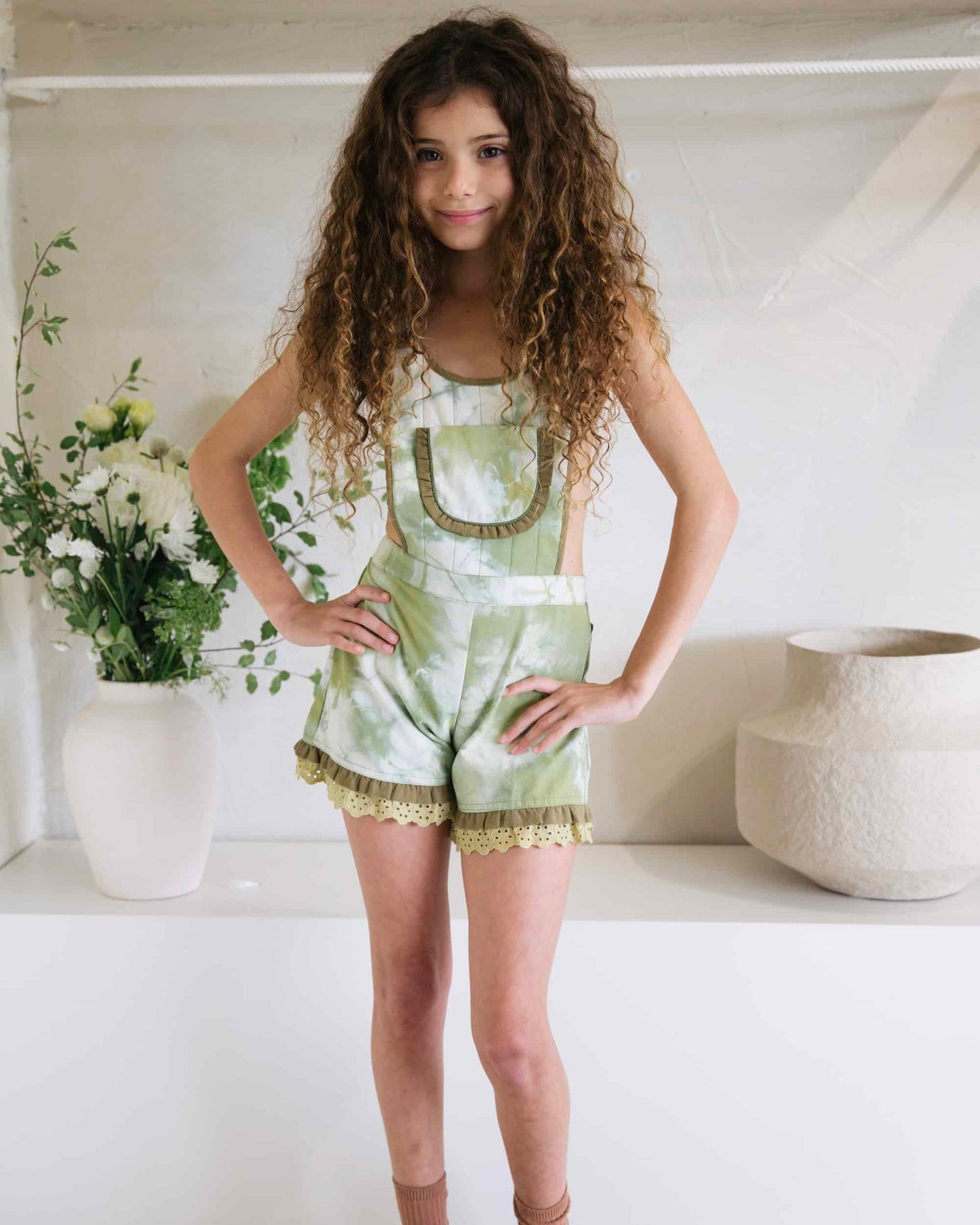 Summer Overalls - Lime