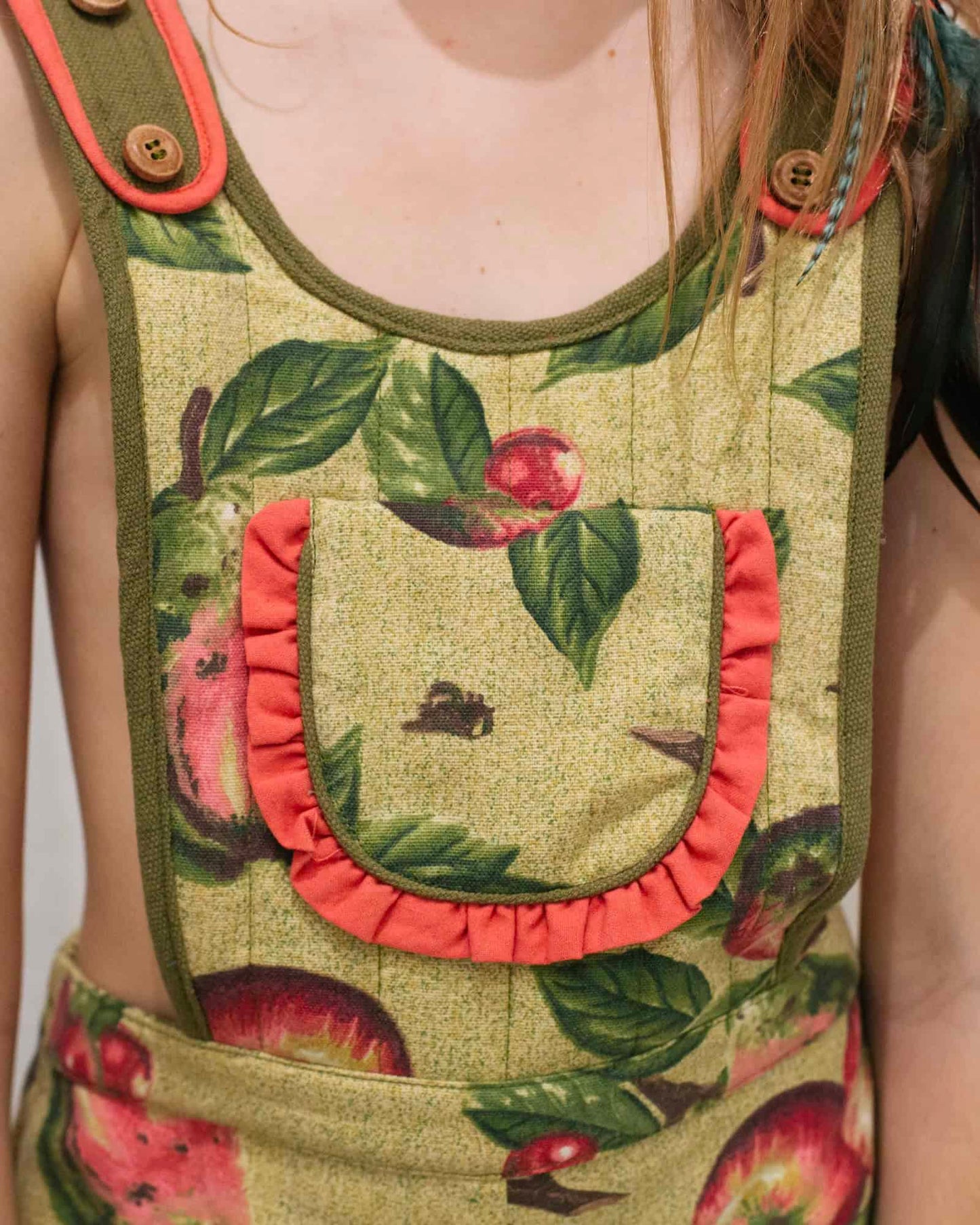 Summer Overalls - Candy apple