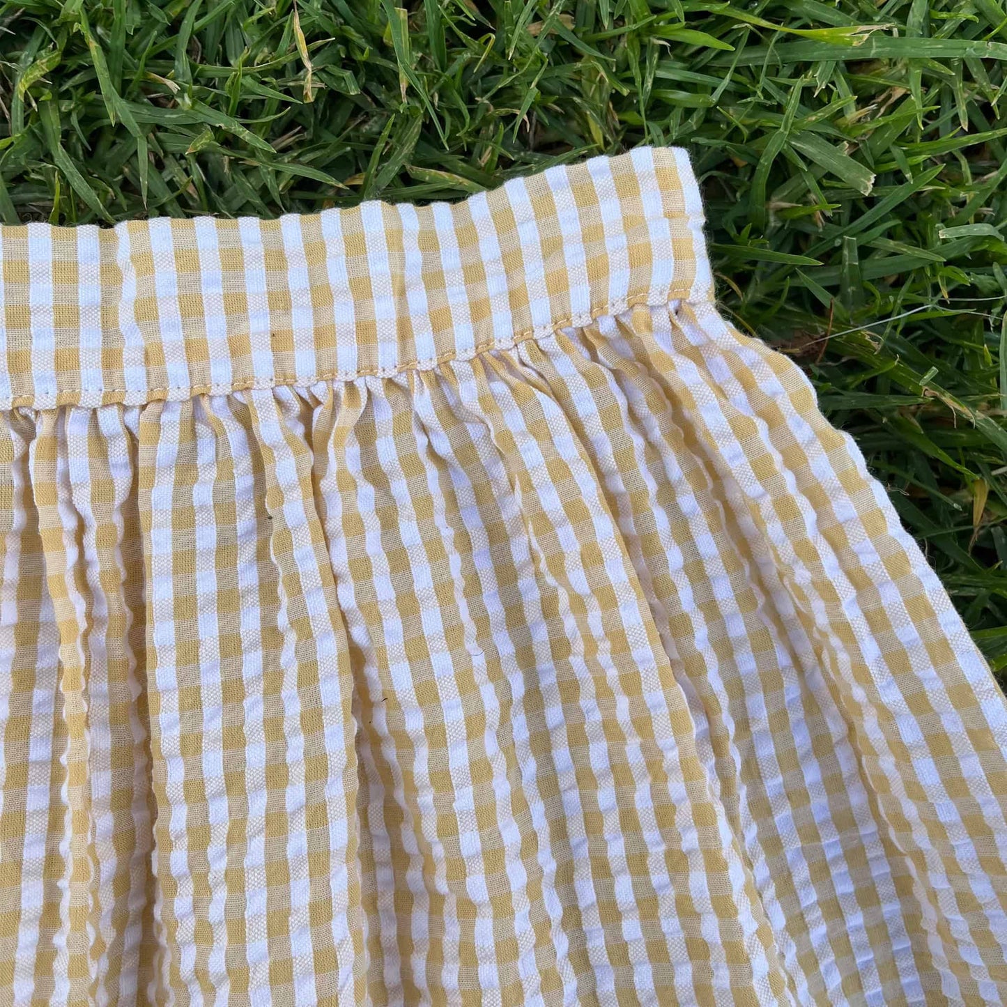 Sunny Skirt - Yellow check