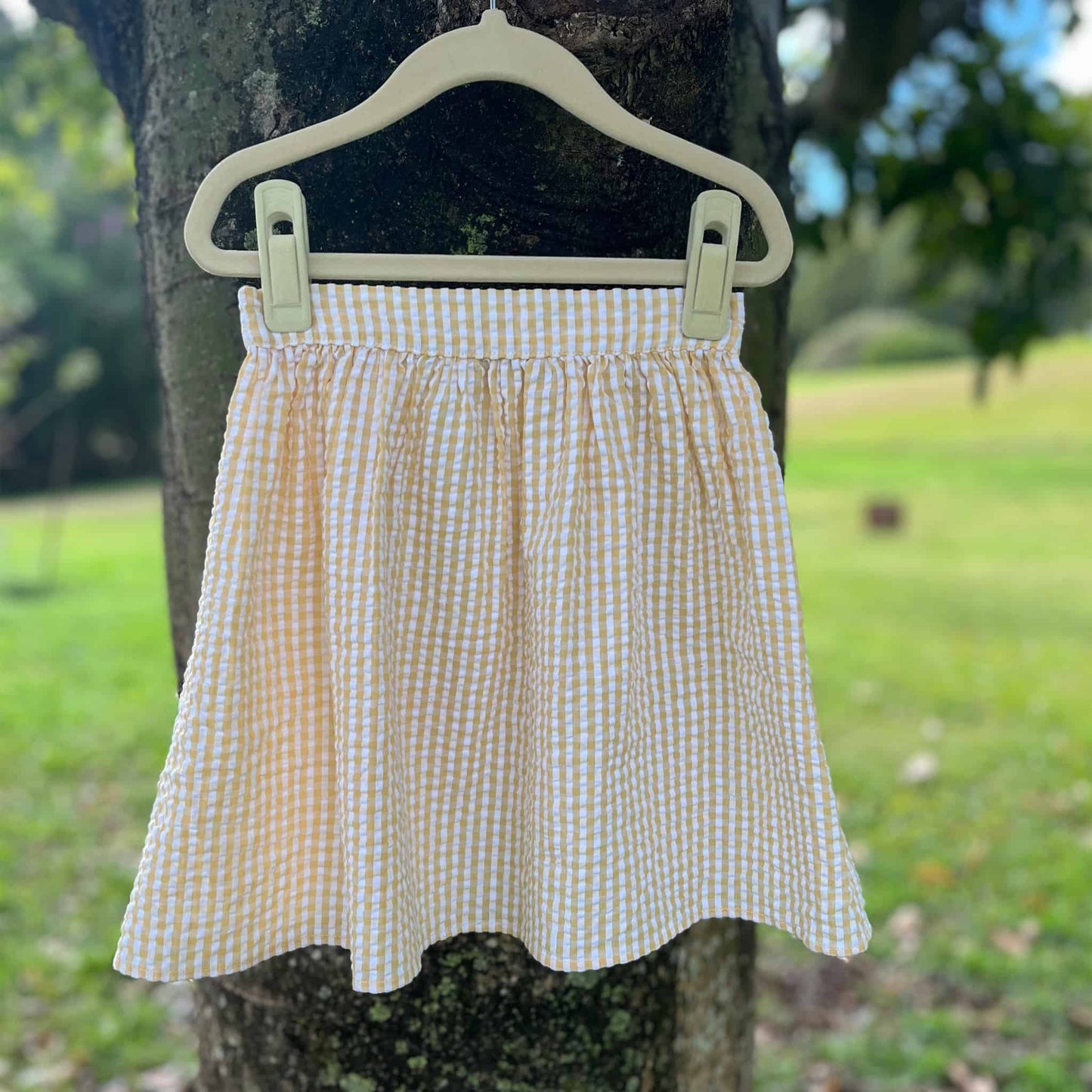Sunny Skirt - Yellow check
