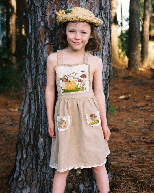 Pinafore dress - Pumpkin