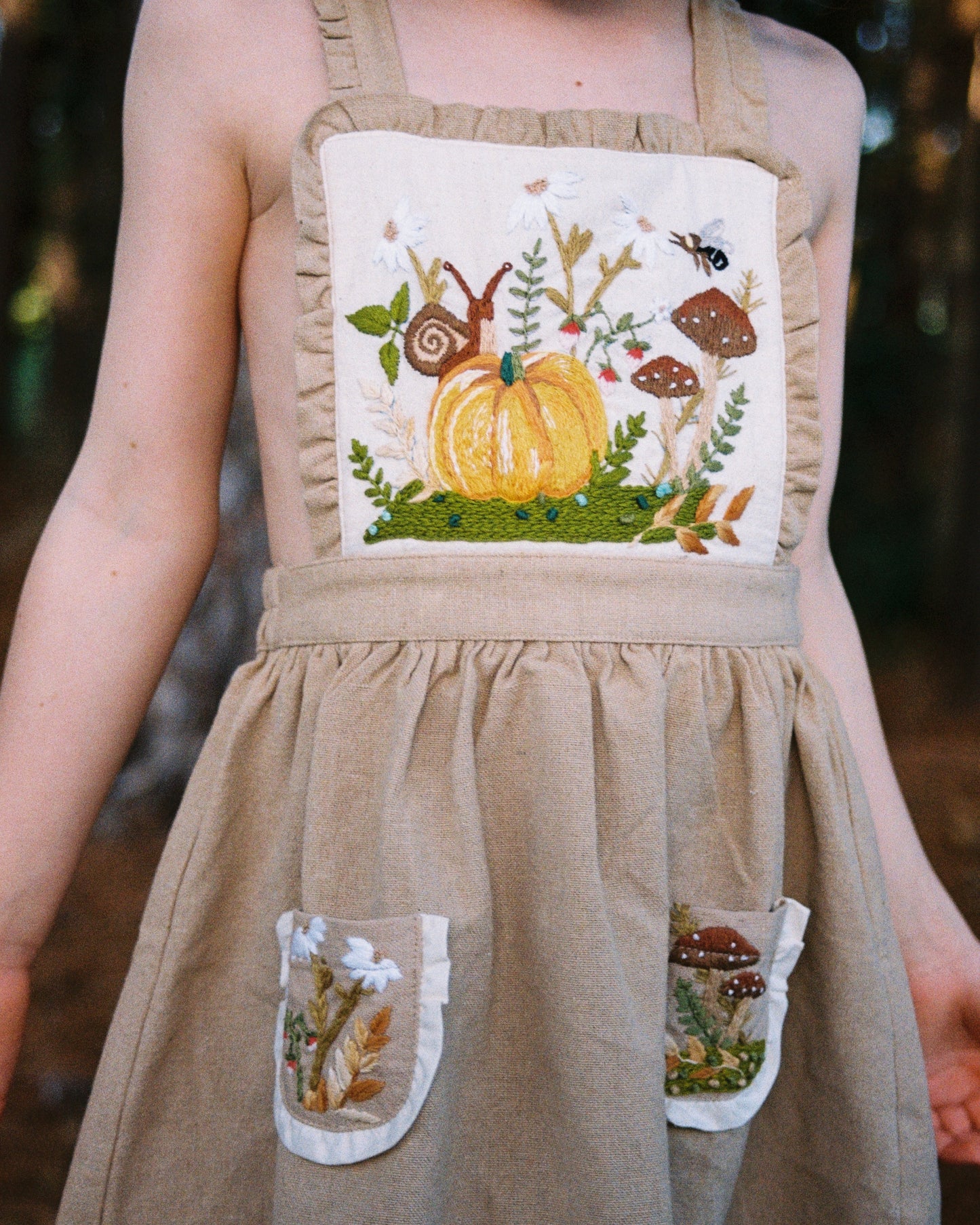 Pinafore dress - Pumpkin