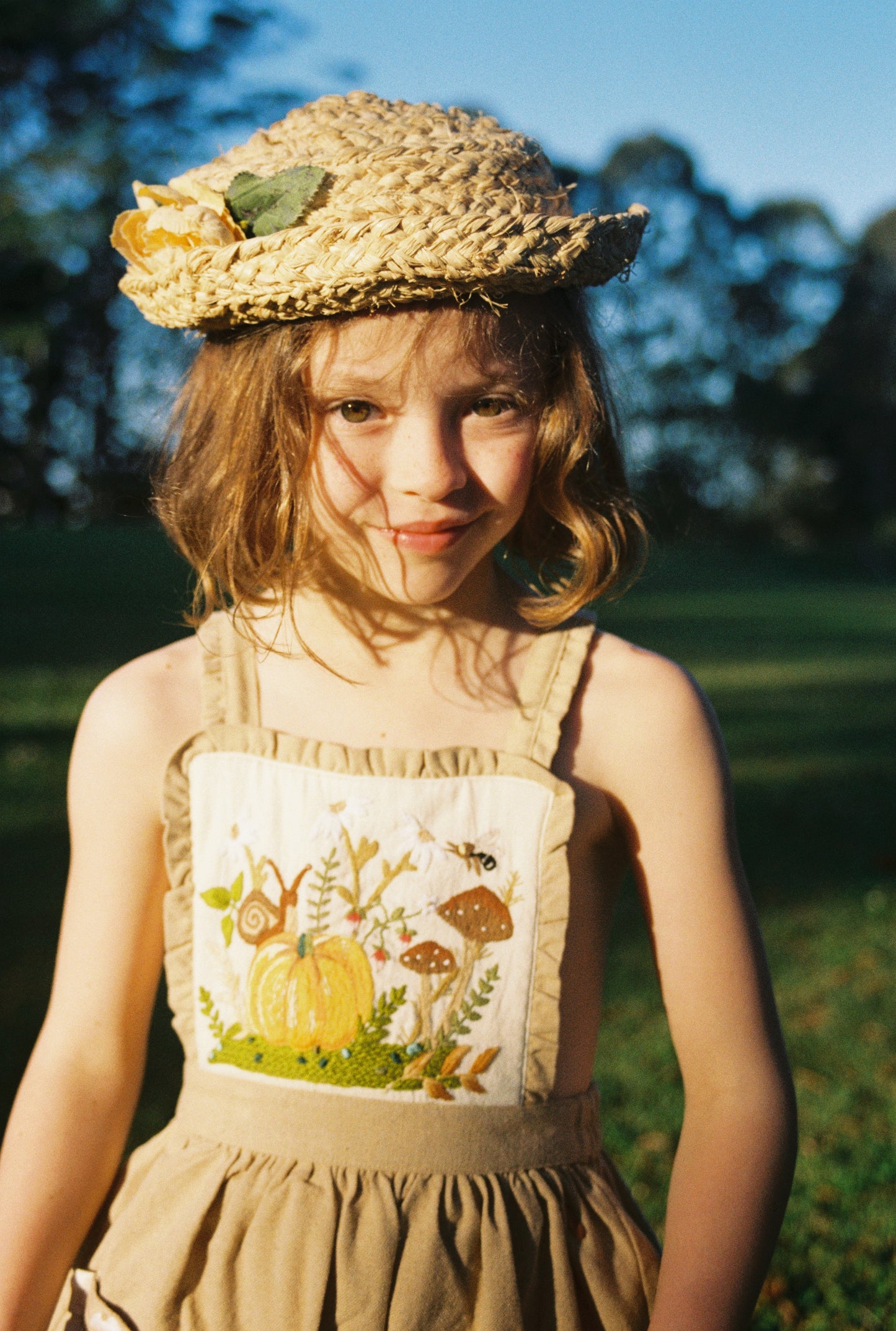 Pinafore dress - Pumpkin