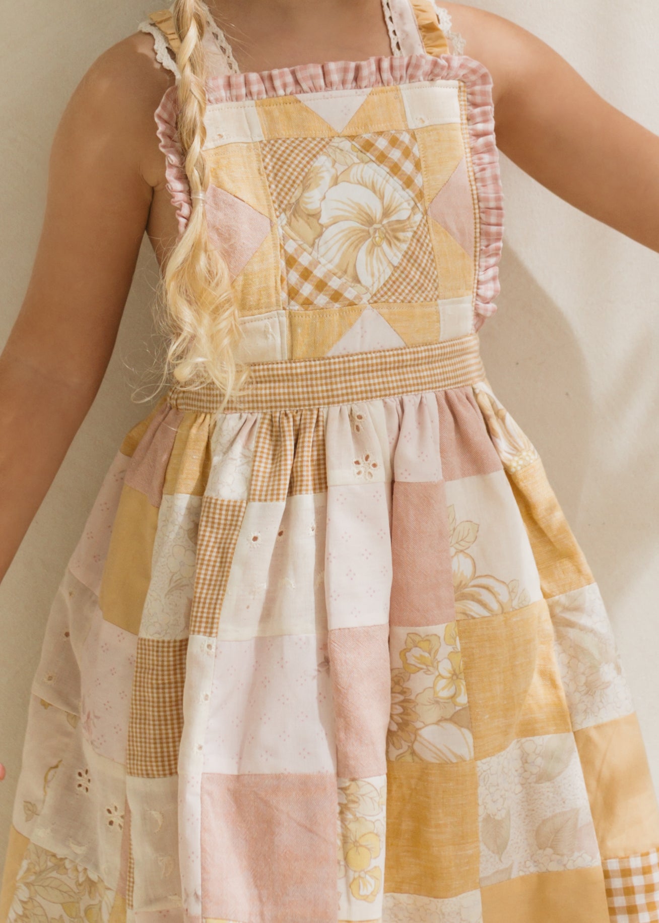 Patchwork Pinafore - Honeybee