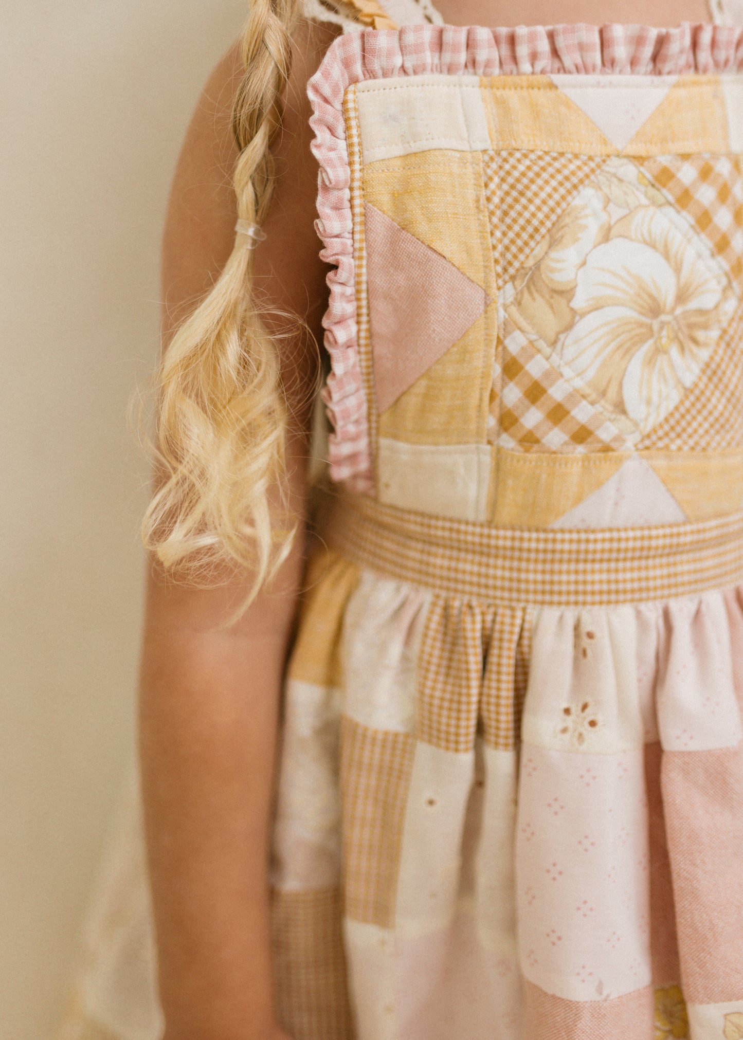 Patchwork Pinafore - Honeybee