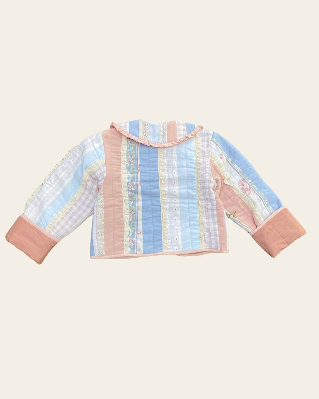 Patchwork Quilted Jacket - Popsicle