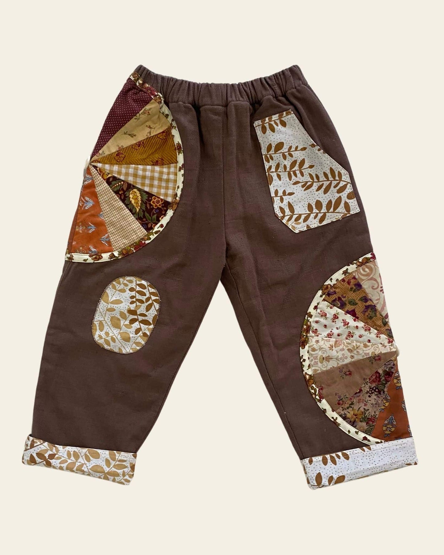 Patchwork Reversible Pant - Maple