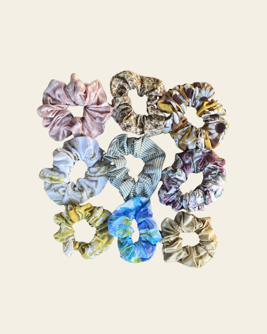 Scrap Fabric Scrunchies