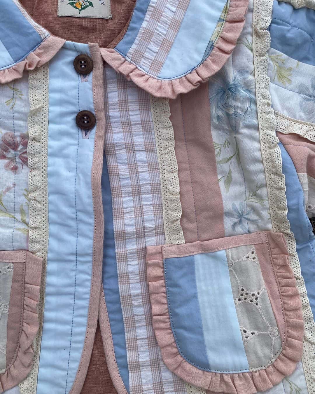 Patchwork Quilted Jacket - Popsicle