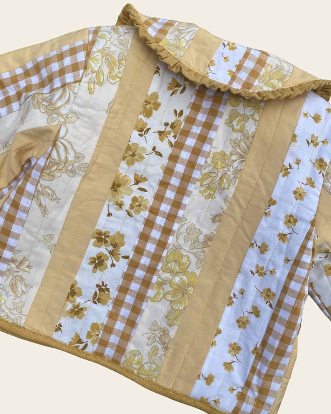 Patchwork Quilted Jacket - Sunny