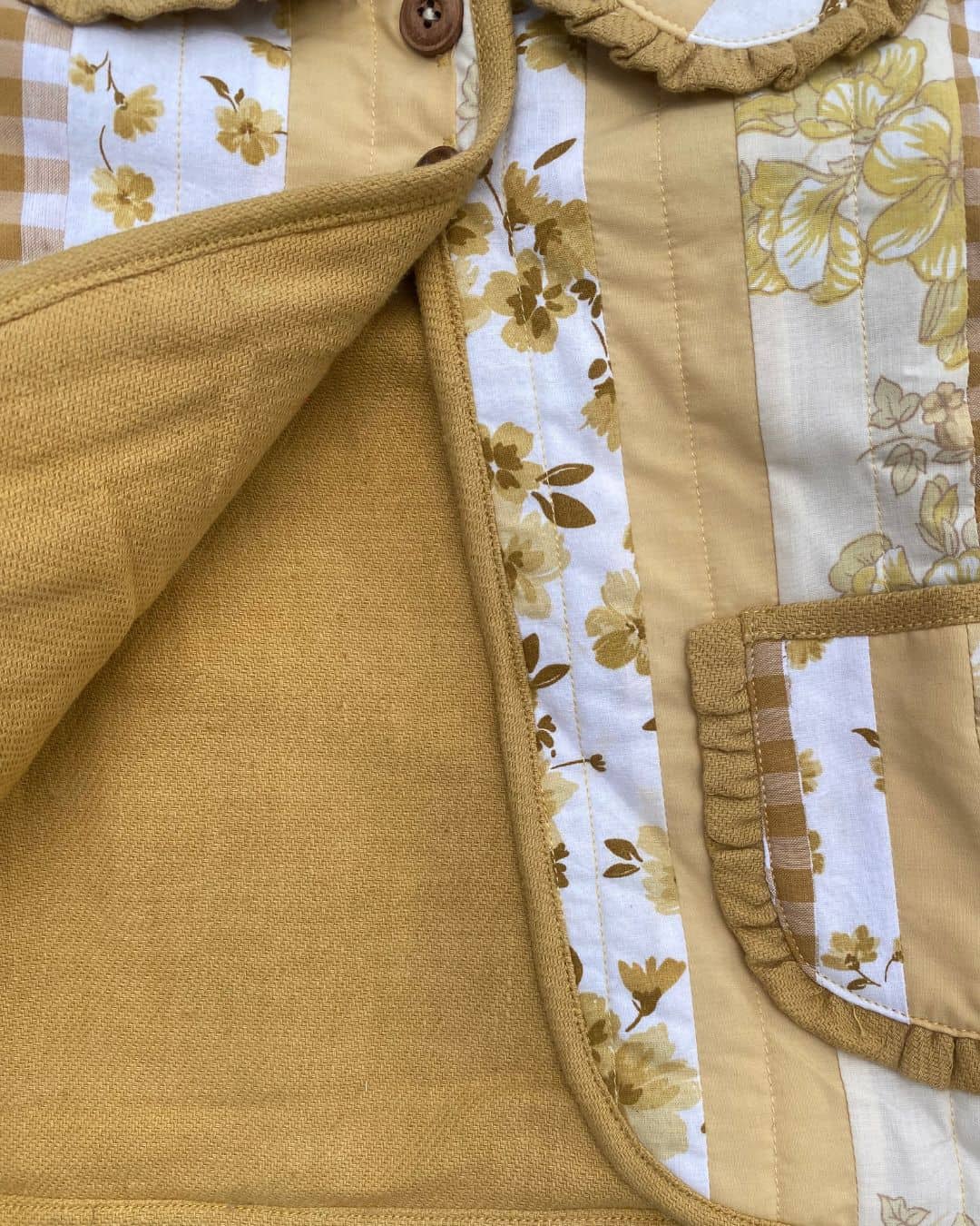 Patchwork Quilted Jacket - Sunny