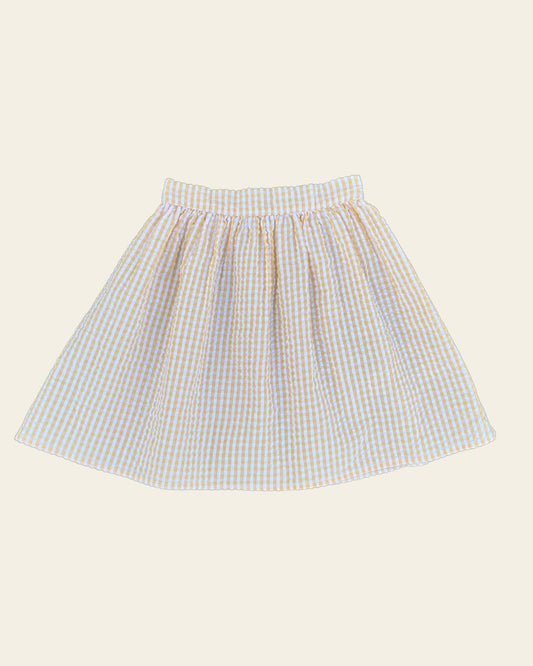 Sunny Skirt - Yellow check