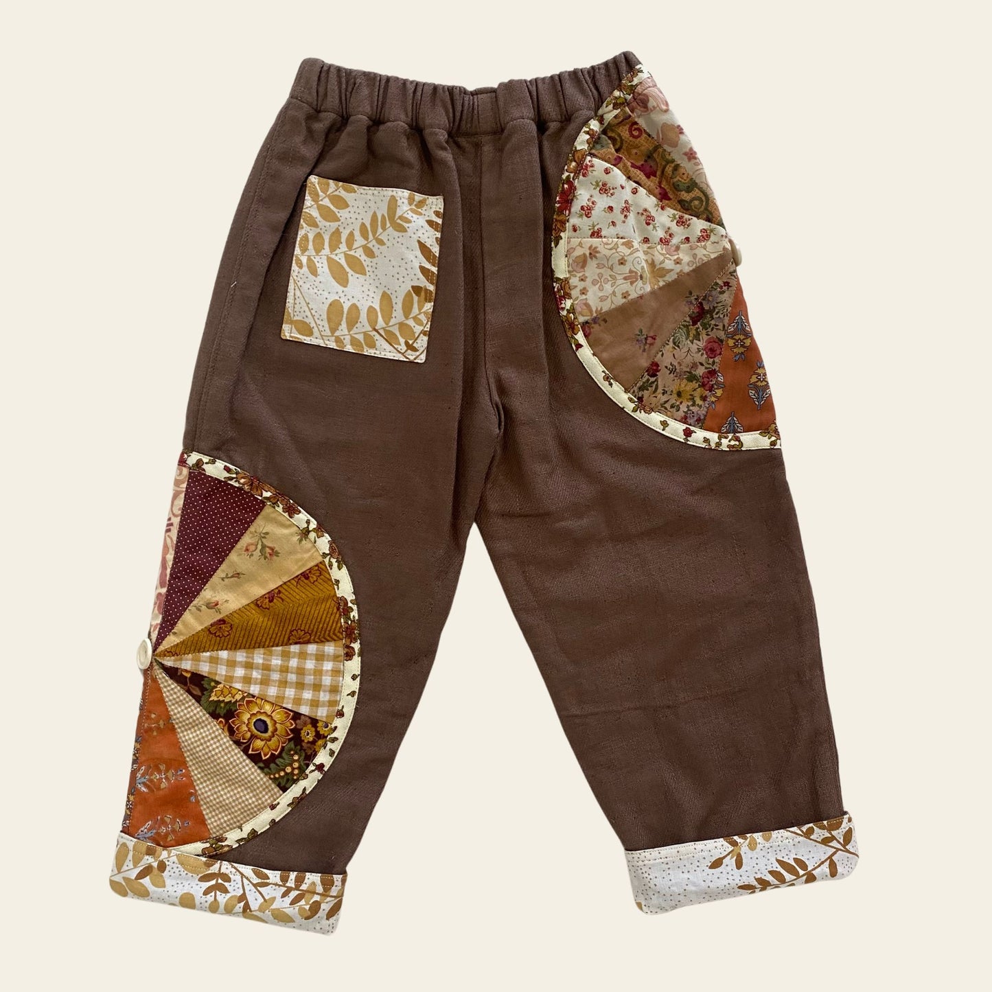 Patchwork Reversible Pant - Maple