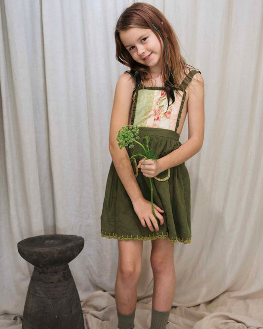 Pinafore Dress - Clover