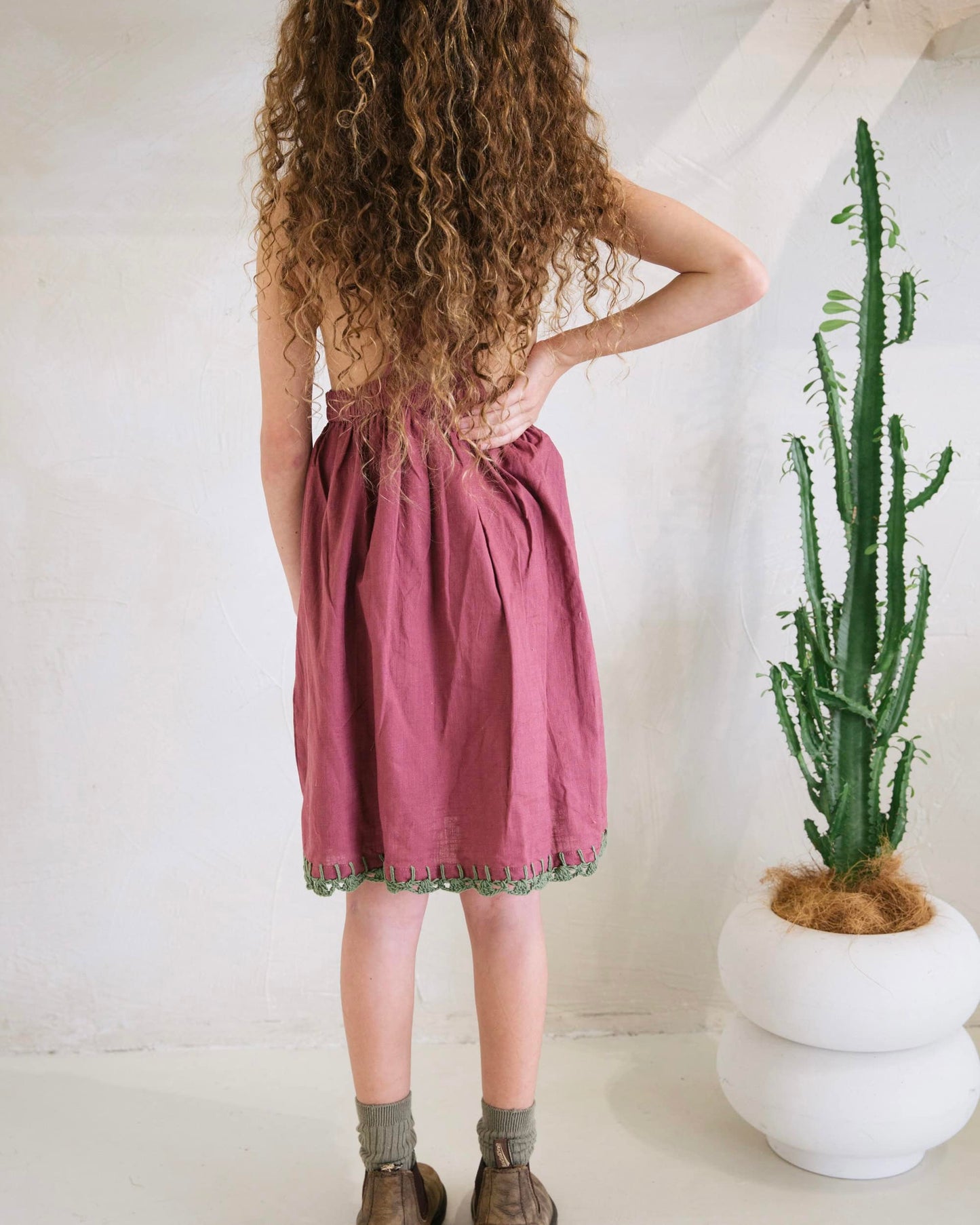 Pinafore Dress - April