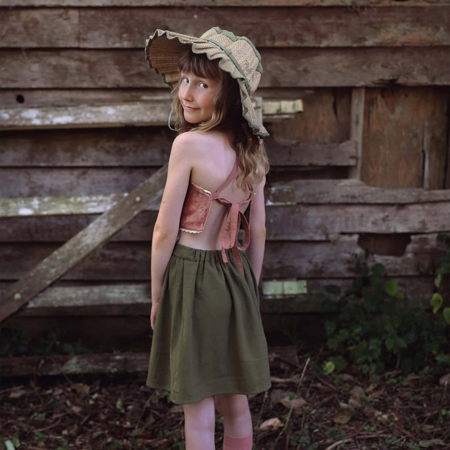 Sunny Skirt - Dark Olive 7/8