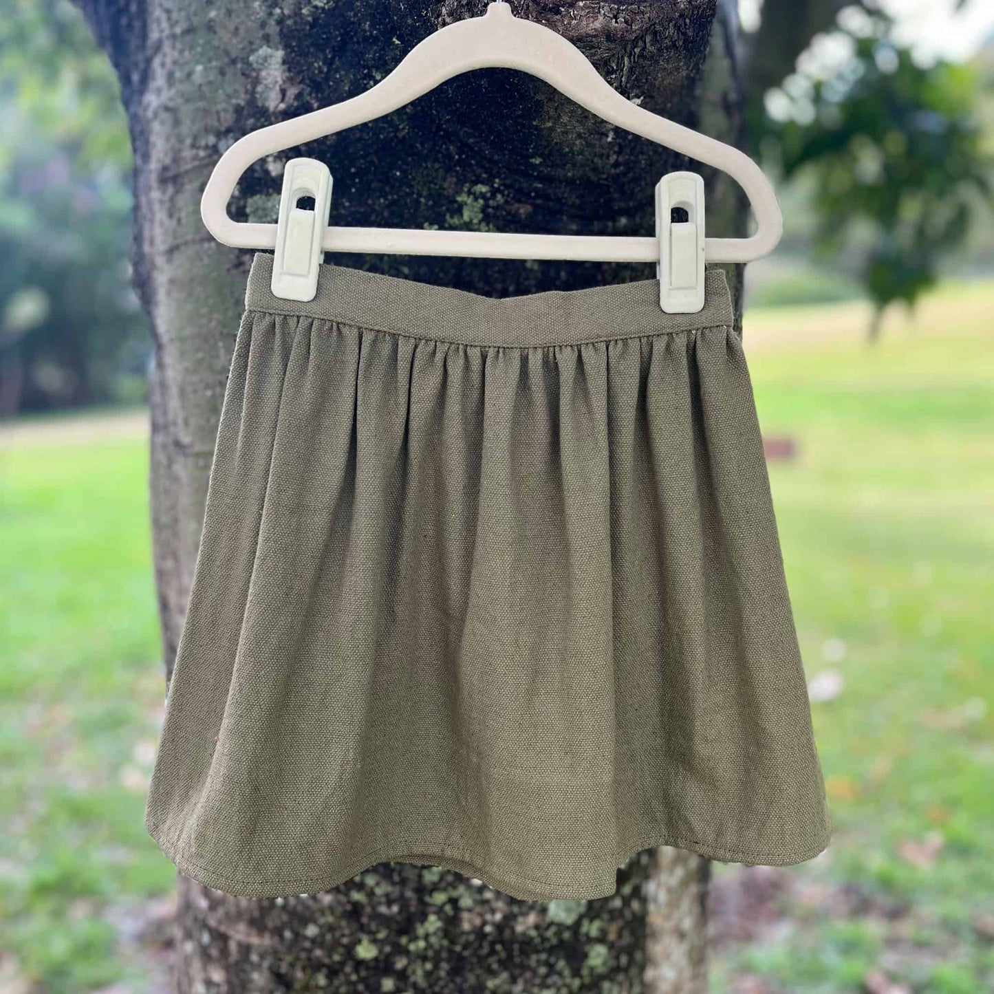 Sunny Skirt - Dark Olive 7/8